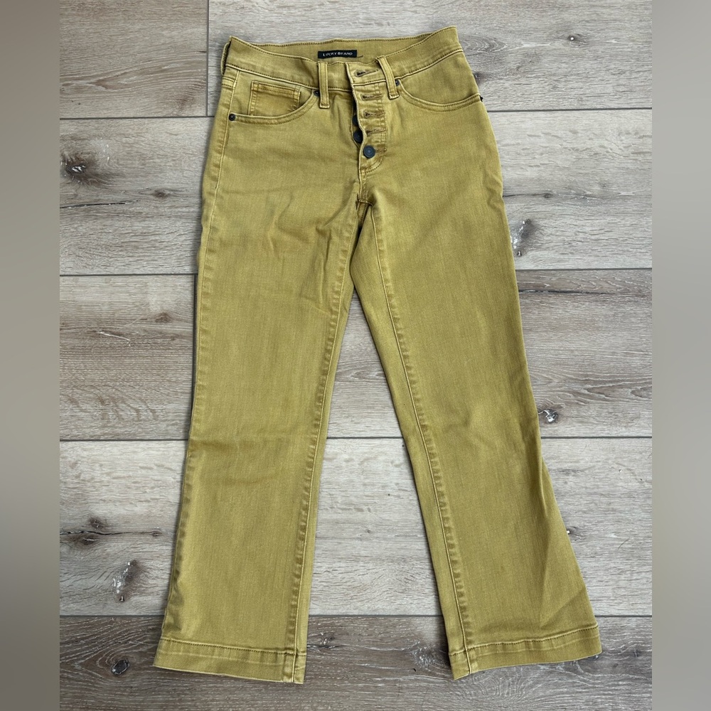 Lucky Brand Crop mini boot cut jeans
